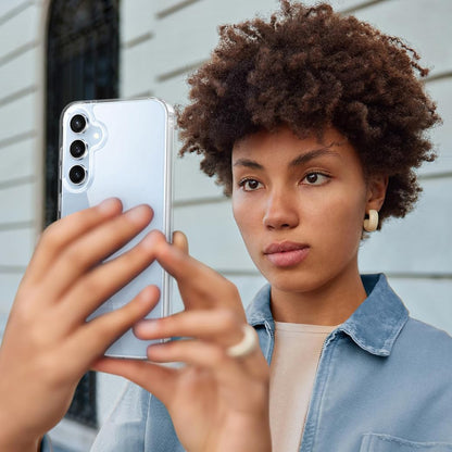 MEZON Samsung Galaxy S24 FE (6.7") Premium Slim Crystal Clear TPU Gel Back Case – Wireless Charging Compatible