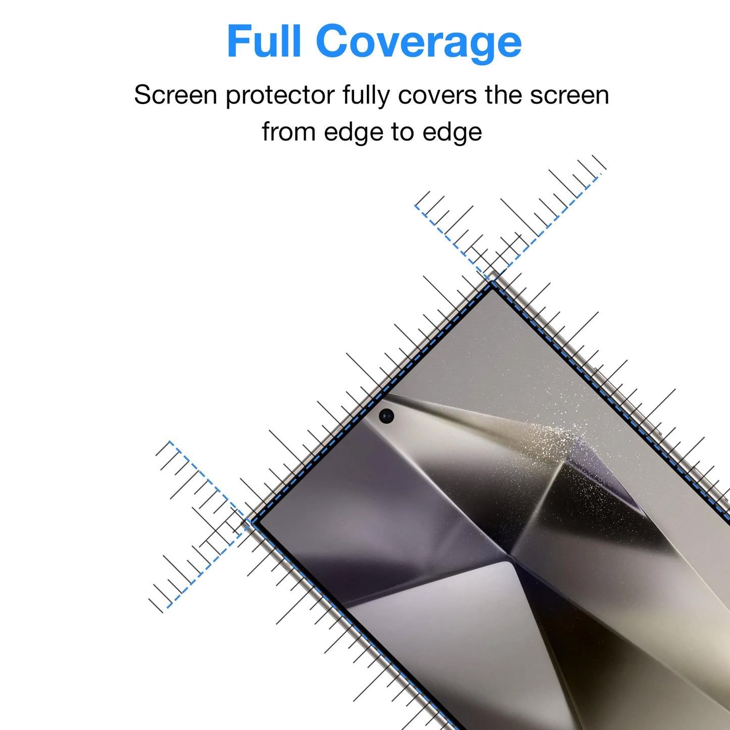 [3 Pack] MEZON Samsung Galaxy S24 Ultra (6.8") Premium Hydrogel Clear Full Coverage Screen Protector Film – Fingerprint Unlock