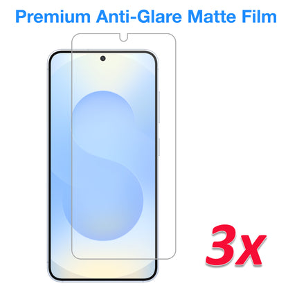 [3 Pack] MEZON Samsung Galaxy S25 (6.2") Anti-Glare Matte Screen Protector Case Friendly Film (Galaxy S25, Matte)