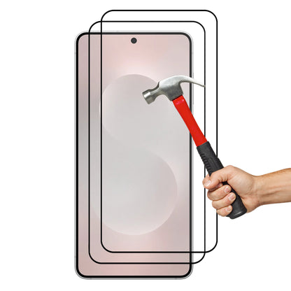 [2 Pack] MEZON Full Coverage Samsung Galaxy S25 Edge (6.7") Crystal Clear Fingerprint Unlock Premium 9H HD Tempered Glass