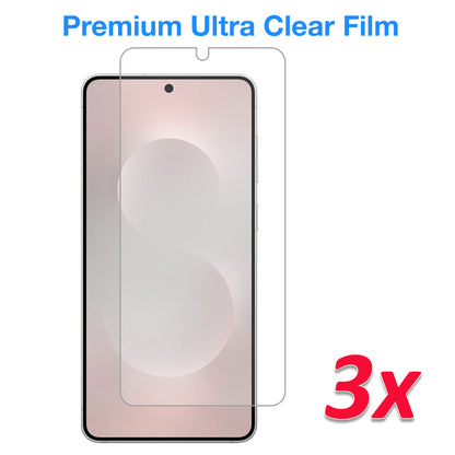 [3 Pack] MEZON Samsung Galaxy S25 Edge (6.7") Clear Screen Protector Case Friendly Film (Galaxy S25 Edge, Clear)