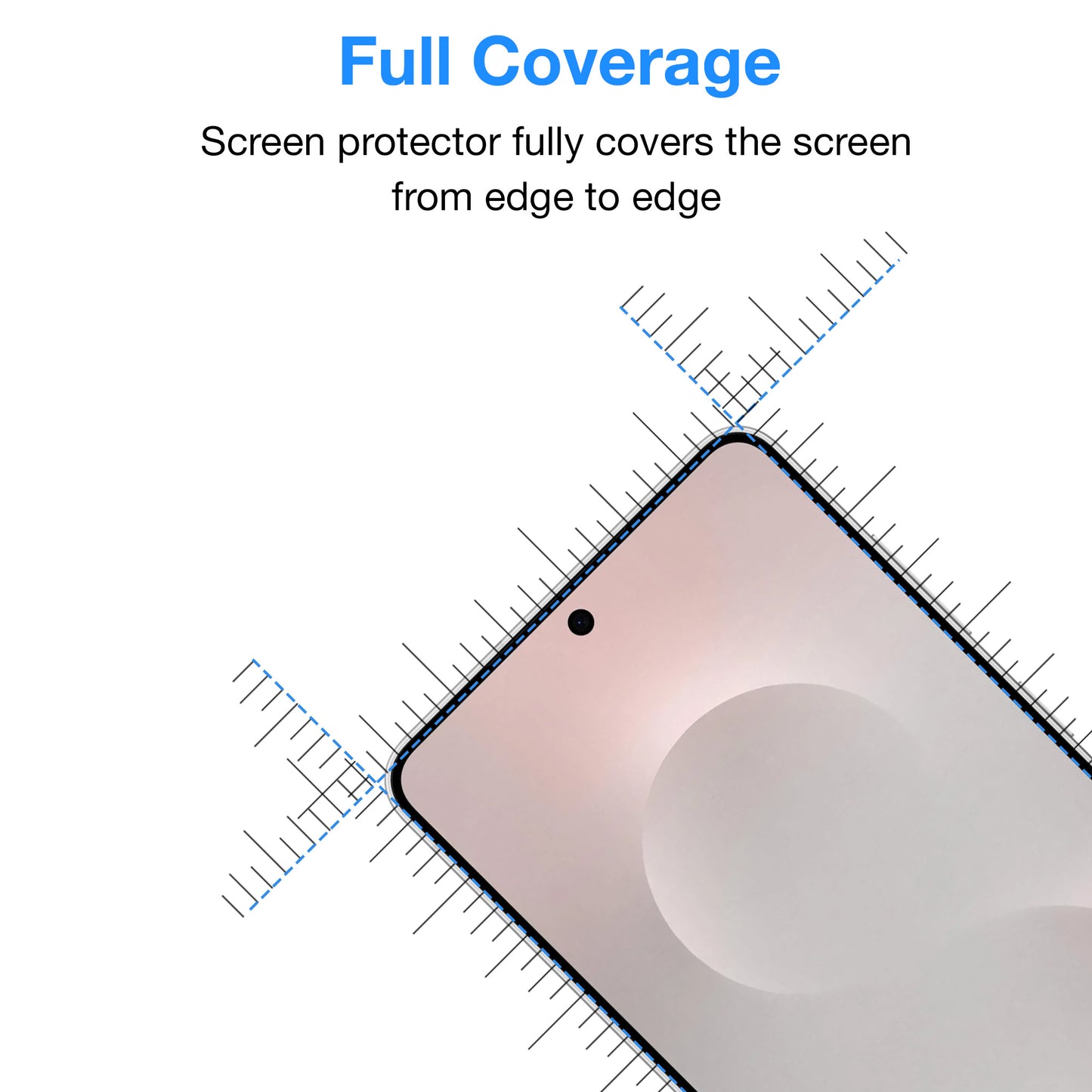 [2 Pack] MEZON Full Coverage Samsung Galaxy S25 Edge (6.7") Crystal Clear Fingerprint Unlock Premium 9H HD Tempered Glass