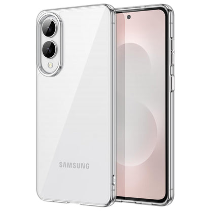 MEZON Samsung Galaxy S25 Edge (6.7") Premium Slim Crystal Clear TPU Gel Back Case – Wireless Charging Compatible