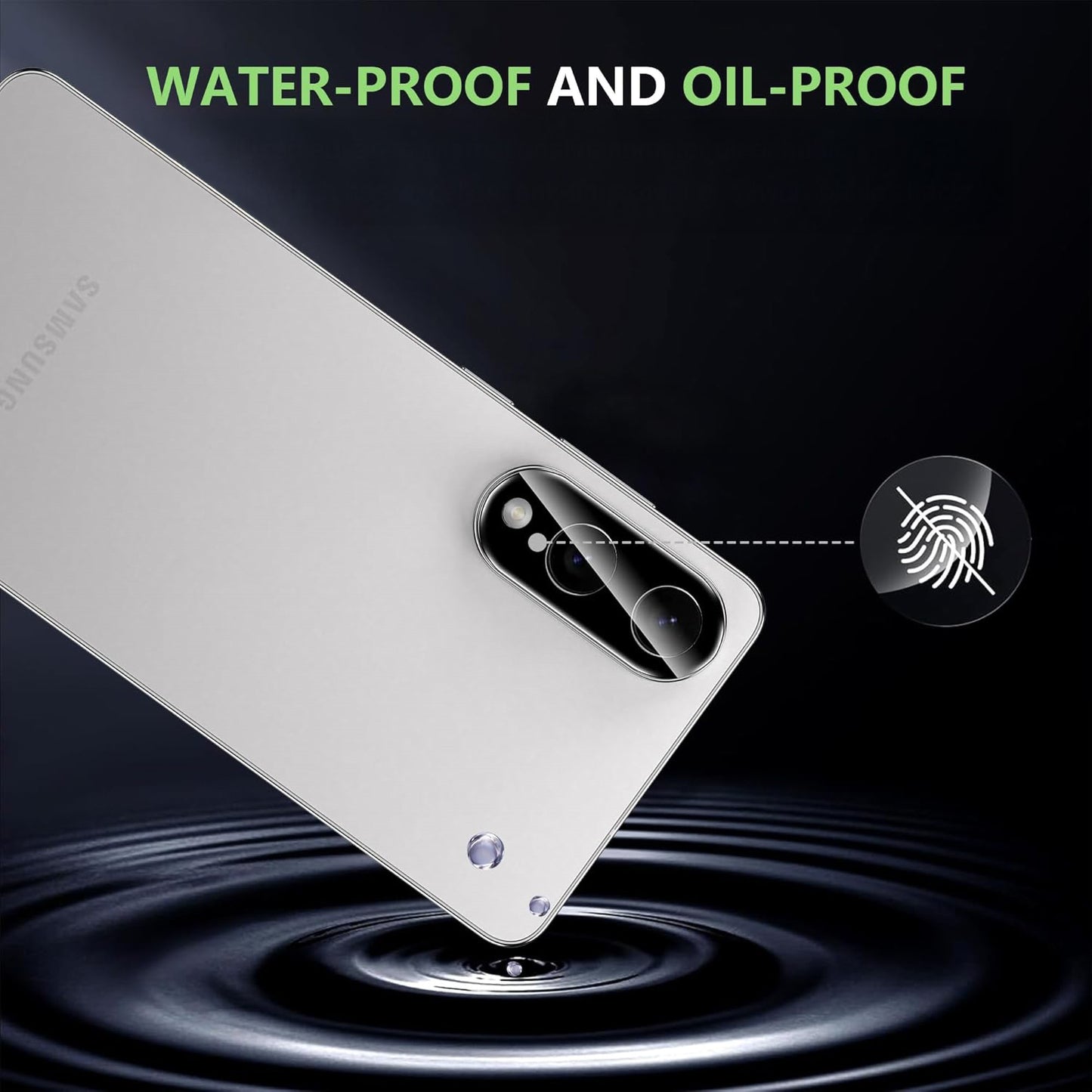 [2 Pack] MEZON Samsung Galaxy S25 Edge (6.7") Premium Full Coverage Camera Lens Tempered Glass (Galaxy S25 Edge, Lens HD)