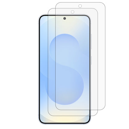 [2 Pack] MEZON Samsung Galaxy S25 FE (6.7") Tempered Glass Crystal Clear Premium 9H HD Case Friendly Screen Protectors