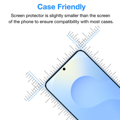 [3 Pack] MEZON Samsung Galaxy S25 FE (6.7") Clear Screen Protector Case Friendly Film (Galaxy S25 FE, Clear)