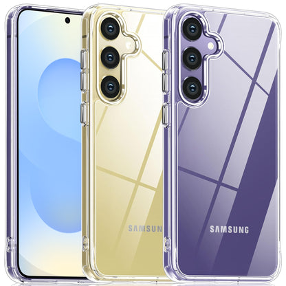 MEZON Samsung Galaxy S25 FE (6.7") Premium Slim Crystal Clear TPU Gel Back Case – Wireless Charging Compatible