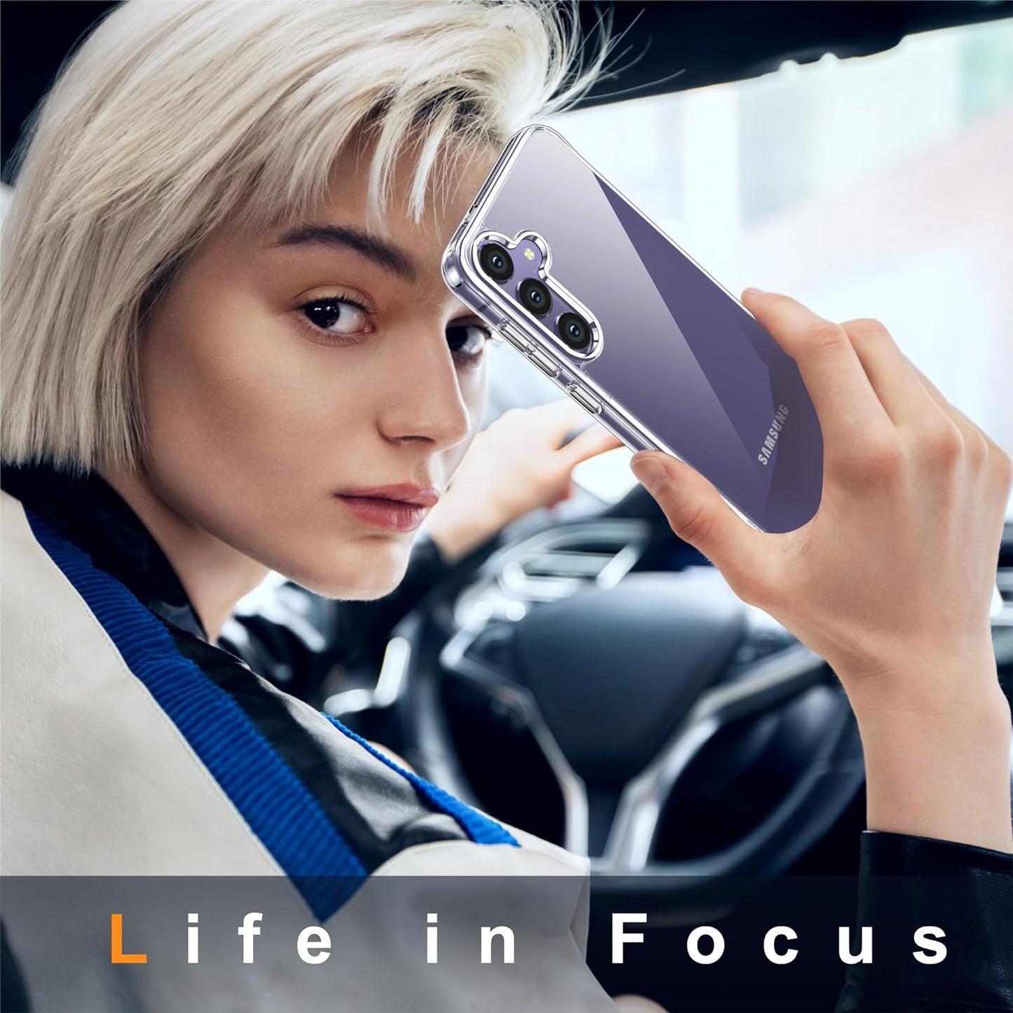 MEZON Samsung Galaxy S25 FE (6.7") Premium Slim Crystal Clear TPU Gel Back Case – Wireless Charging Compatible