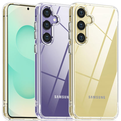 MEZON Samsung Galaxy S25+ (6.7") Premium Slim Crystal Clear TPU Gel Back Case – Wireless Charging Compatible