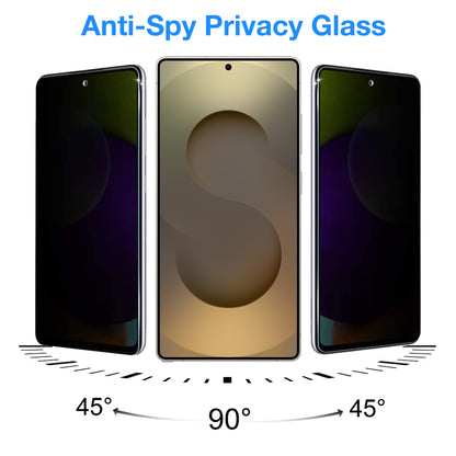 [2 Pack] MEZON Privacy Anti-Spy Full Coverage Samsung Galaxy S25 Ultra (6.9") Tempered Glass Fingerprint Unlock Premium 9H HD Screen Protectors