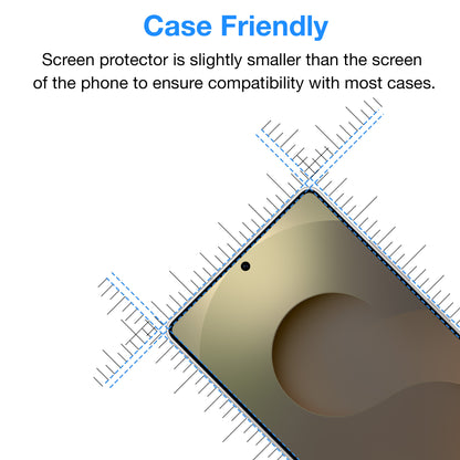 [3 Pack] MEZON Samsung Galaxy S25 Ultra (6.9") Clear Screen Protector Case Friendly Film (Galaxy S25 Ultra, Clear)