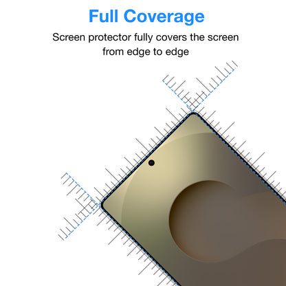[2 Pack] MEZON Full Coverage Samsung Galaxy S25 Ultra (6.9") Crystal Clear Fingerprint Unlock Premium 9H HD Tempered Glass