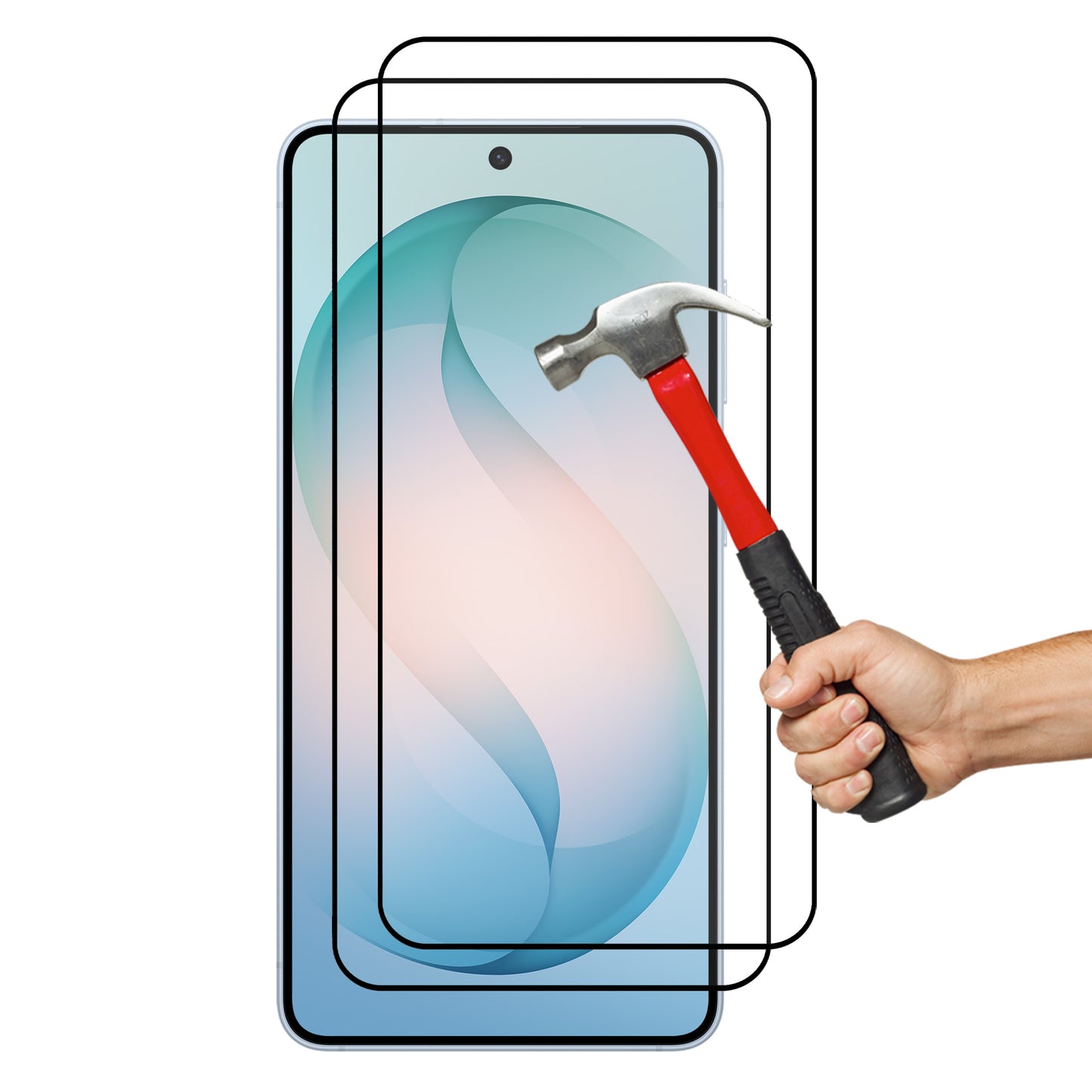 [2 Pack] MEZON Full Coverage Samsung Galaxy S26 (6.3") Crystal Clear Fingerprint Unlock Premium 9H HD Tempered Glass