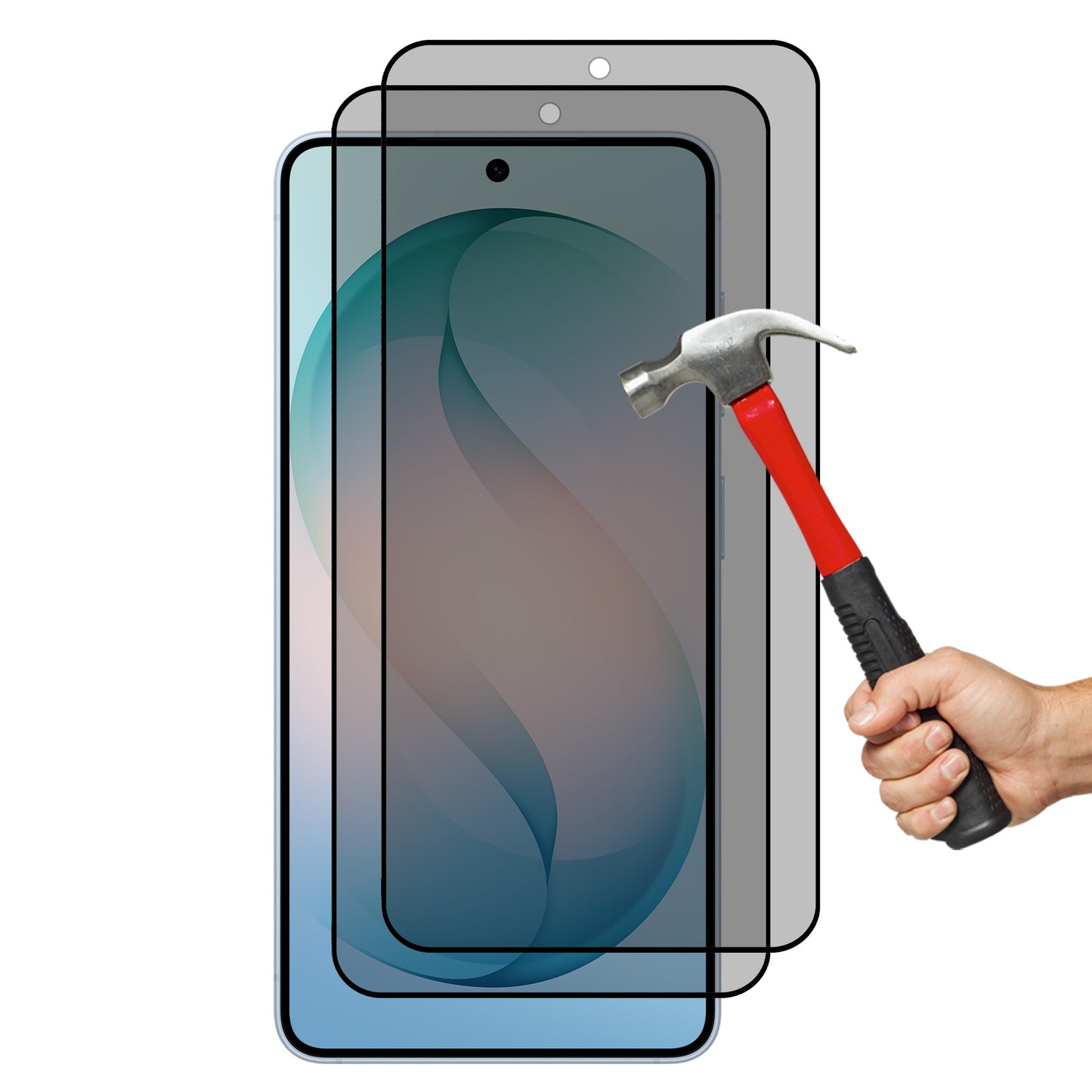 [2 Pack] MEZON Privacy Anti-Spy Full Coverage Samsung Galaxy S26 (6.3") Tempered Glass Fingerprint Unlock Premium 9H HD Screen Protectors