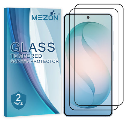 [2 Pack] MEZON Full Coverage Samsung Galaxy S26 (6.3") Crystal Clear Fingerprint Unlock Premium 9H HD Tempered Glass