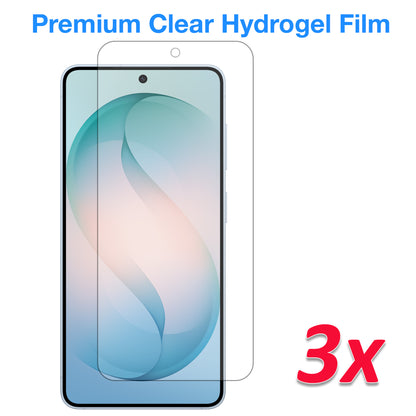 [3 Pack] MEZON Samsung Galaxy S26 (6.3") Premium Hydrogel Clear Full Coverage Screen Protector Film – Fingerprint Unlock