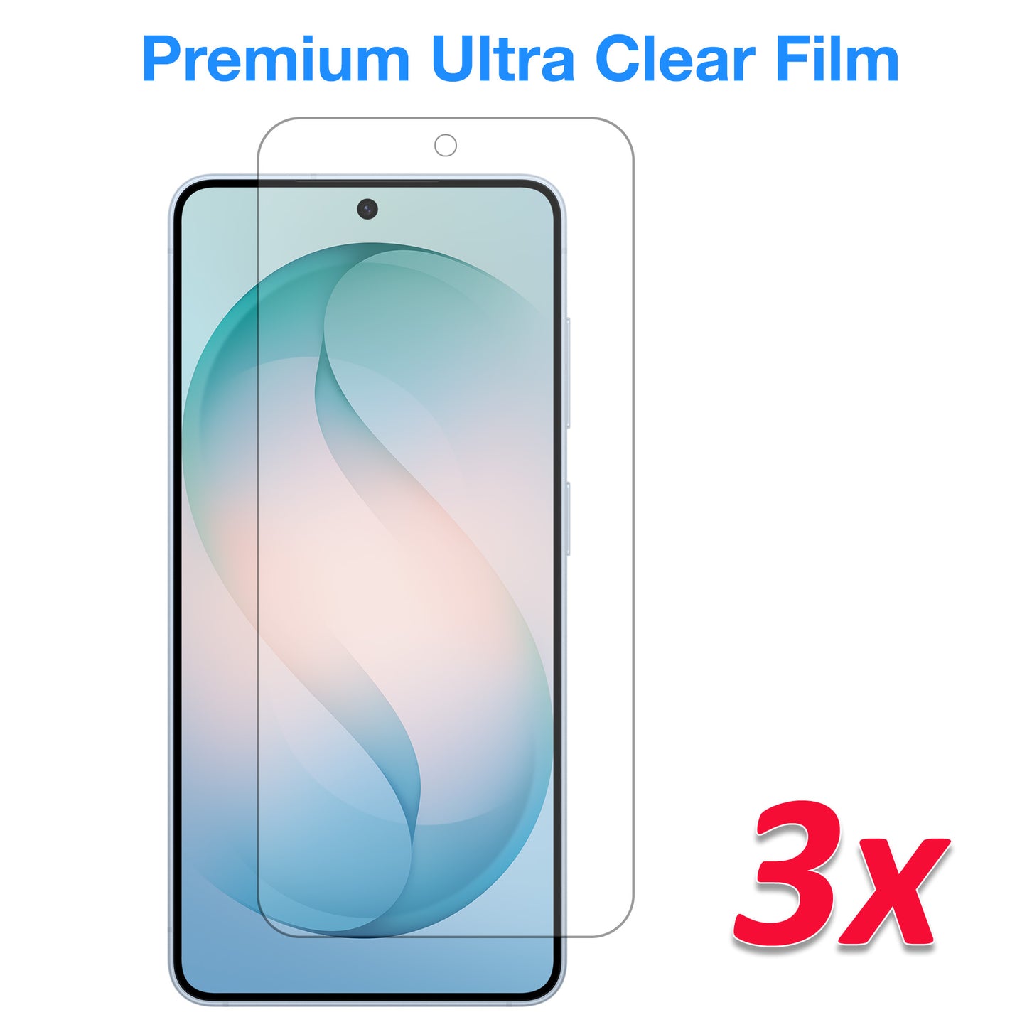 [3 Pack] MEZON Samsung Galaxy S26 (6.3") Clear Screen Protector Case Friendly Film (Galaxy S26, Clear)