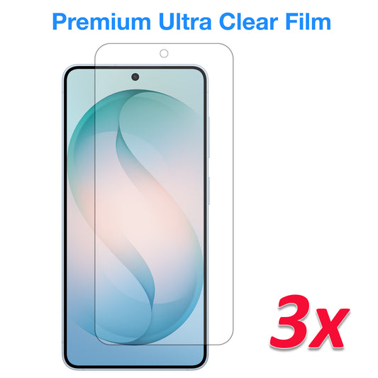 [3 Pack] MEZON Samsung Galaxy S26 (6.3") Clear Screen Protector Case Friendly Film (Galaxy S26, Clear)