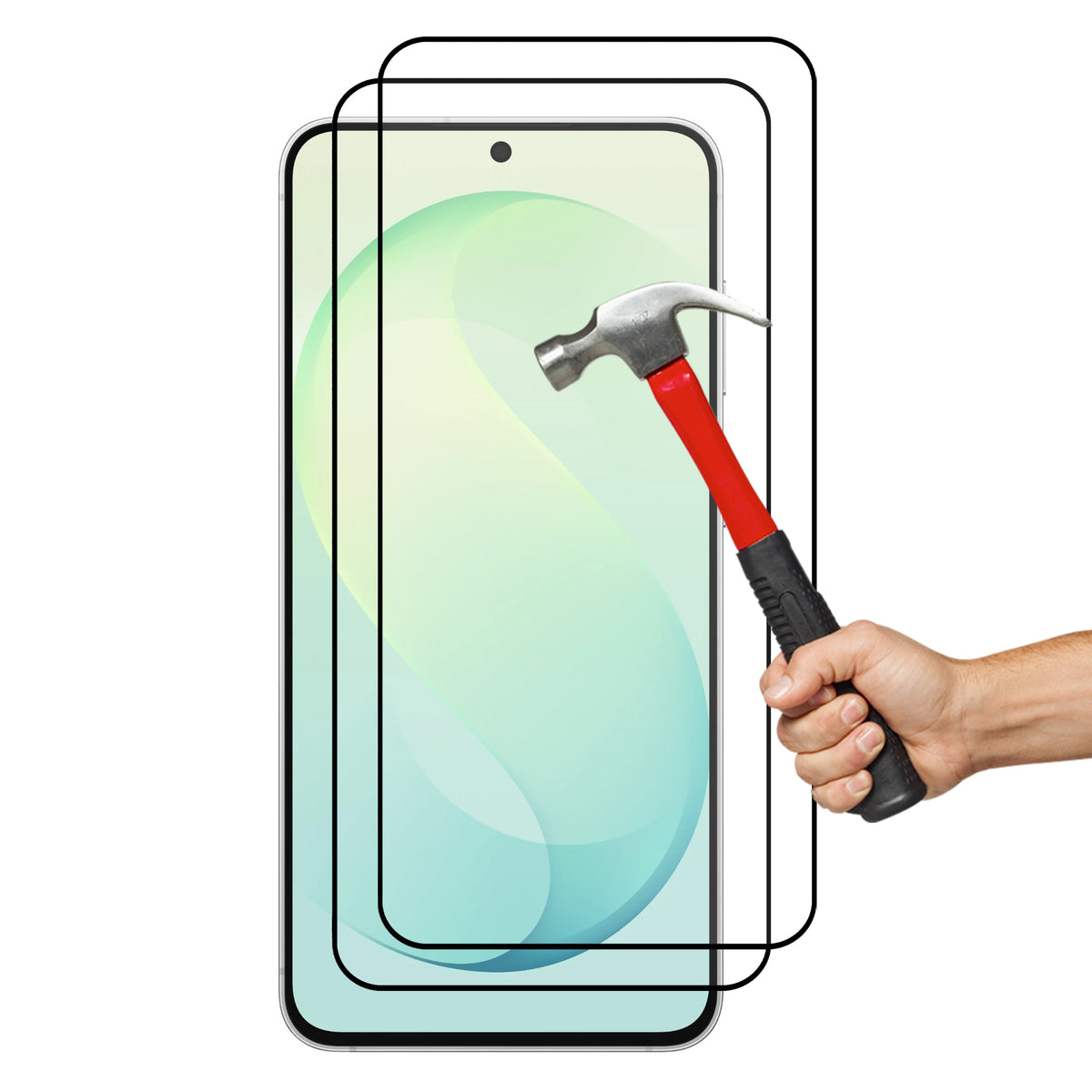 [2 Pack] MEZON Full Coverage Samsung Galaxy S26 FE (6.7") Crystal Clear Premium 9H HD Tempered Glass