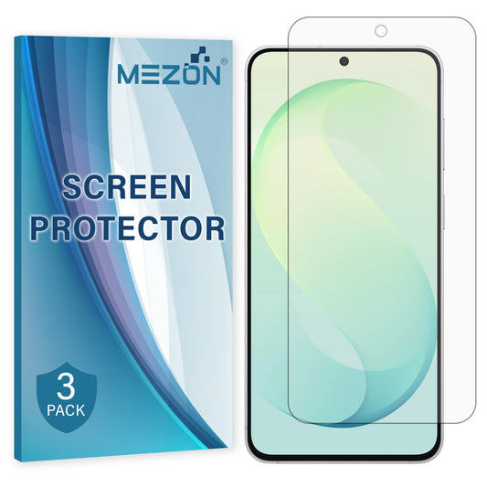 [3 Pack] MEZON Samsung Galaxy S26 FE (6.7") Clear Screen Protector Case Friendly Film (Galaxy S26 FE, Clear)