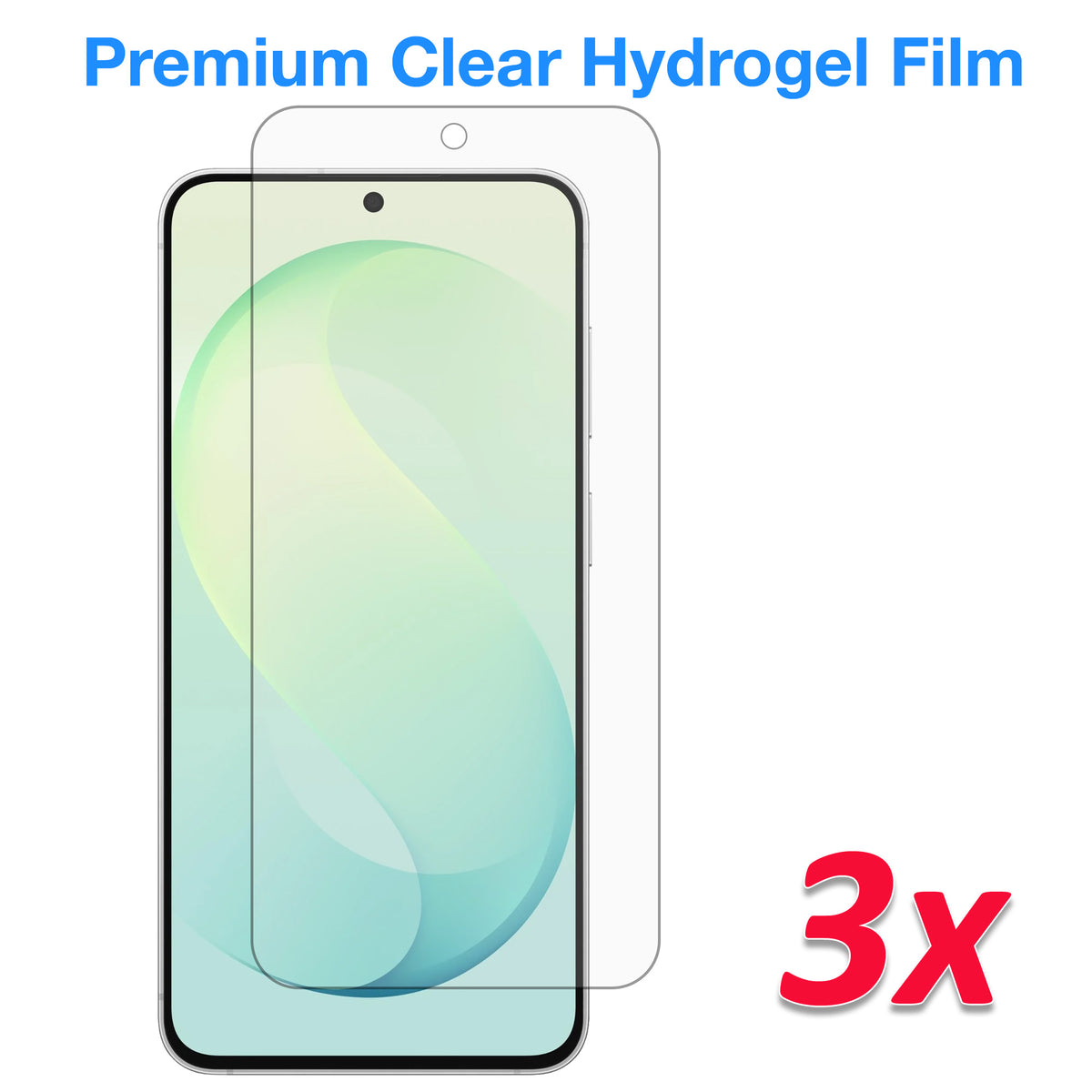 [3 Pack] MEZON Samsung Galaxy S26 FE (6.7") Premium Hydrogel Clear Full Coverage Screen Protector Film – Fingerprint Sensor