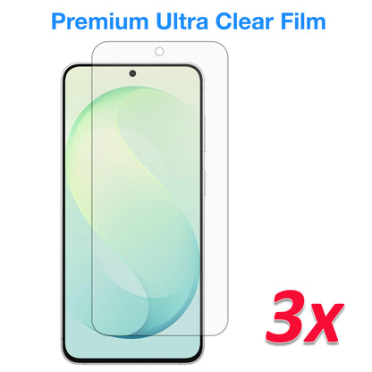 [3 Pack] MEZON Samsung Galaxy S26 FE (6.7") Clear Screen Protector Case Friendly Film (Galaxy S26 FE, Clear)