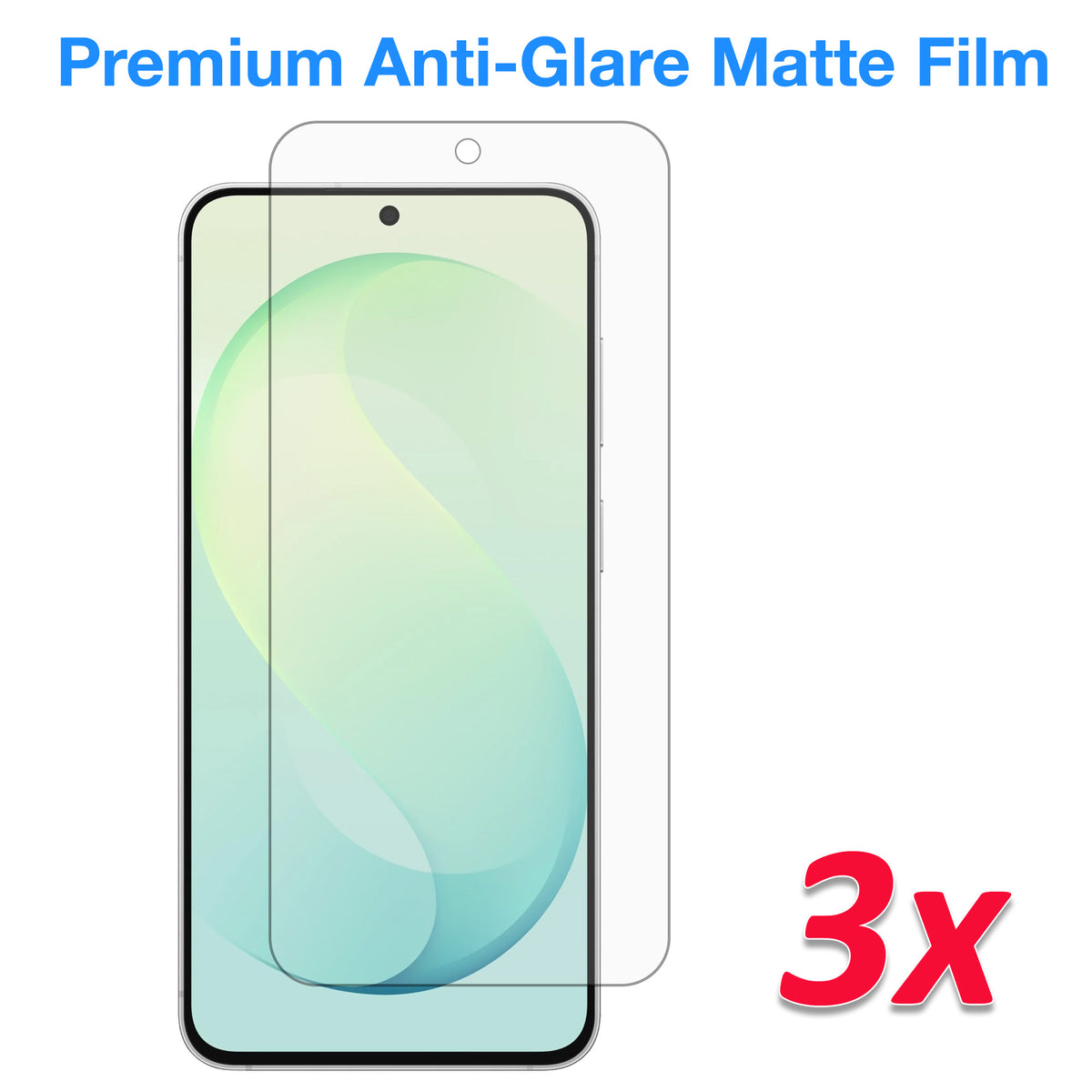 [3 Pack] MEZON Samsung Galaxy S26 FE (6.7") Anti-Glare Matte Screen Protector Case Friendly Film (Galaxy S26 FE, Matte)