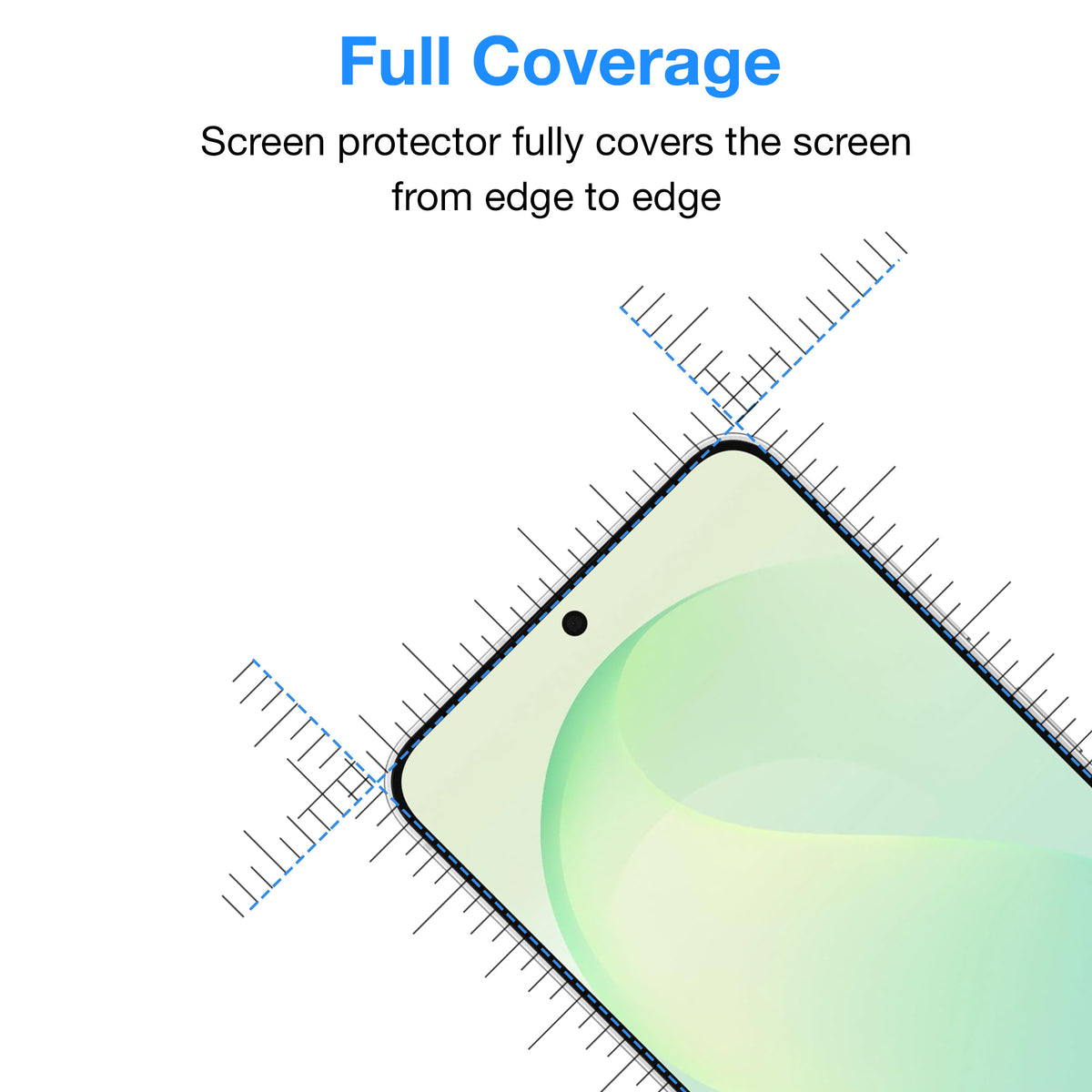 [2 Pack] MEZON Full Coverage Samsung Galaxy S26 FE (6.7") Crystal Clear Premium 9H HD Tempered Glass