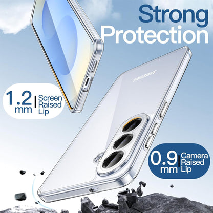 MEZON Samsung Galaxy S26 (6.3") Premium Slim Crystal Clear TPU Gel Back Case – Wireless Charging Compatible