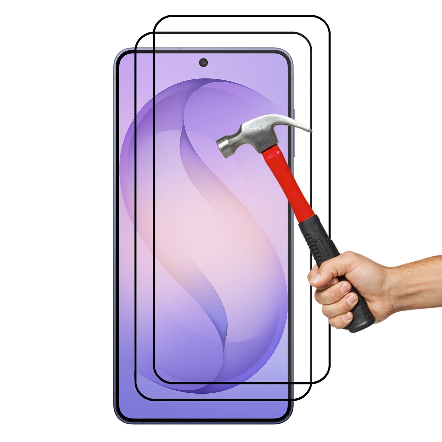 [2 Pack] MEZON Full Coverage Samsung Galaxy S26+ (6.7") Crystal Clear Fingerprint Unlock Premium 9H HD Tempered Glass
