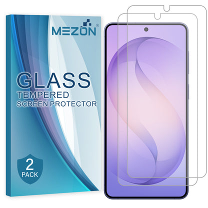 [2 Pack] MEZON Samsung Galaxy S26+ (6.7") Tempered Glass Crystal Clear Premium 9H HD Fingerprint Unlock Screen Protectors