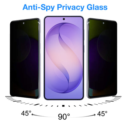 [2 Pack] MEZON Privacy Anti-Spy Full Coverage Samsung Galaxy S26+ (6.7") Tempered Glass Fingerprint Unlock Premium 9H HD Screen Protectors
