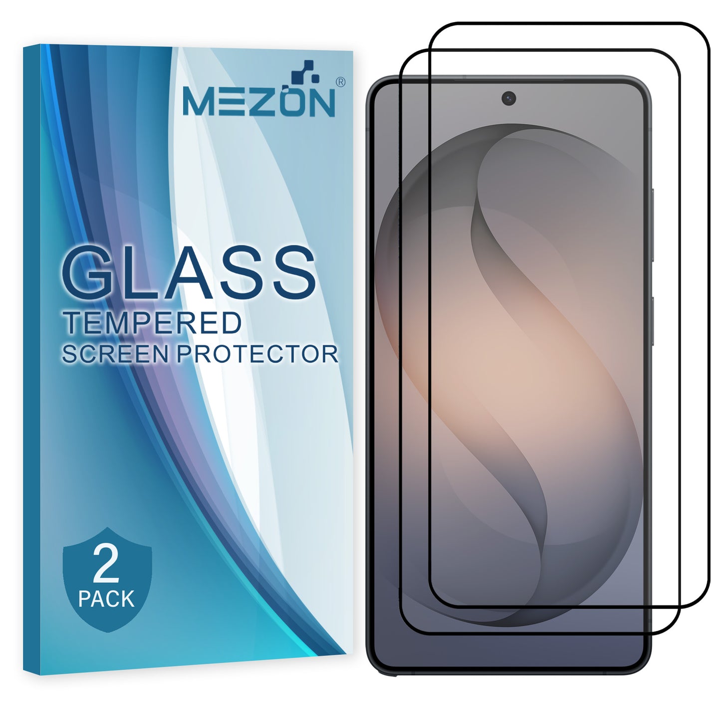 [2 Pack] MEZON Full Coverage Samsung Galaxy S26 Ultra (6.9") Crystal Clear Fingerprint Unlock Premium 9H HD Tempered Glass