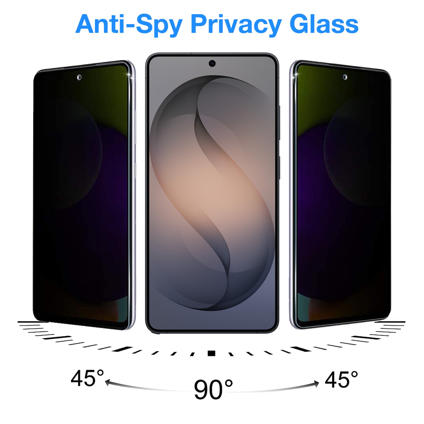 [2 Pack] MEZON Privacy Anti-Spy Full Coverage Samsung Galaxy S26 Ultra (6.9") Tempered Glass Fingerprint Unlock Premium 9H HD Screen Protectors