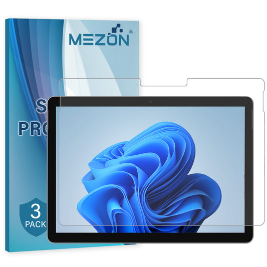 [3 Pack] MEZON Microsoft Surface Go 4 (10.5") Ultra Clear Film Screen Protector – Case and Surface Pen Friendly