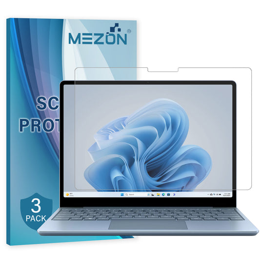 [3 Pack] MEZON Microsoft Surface Laptop Go 3 (12.4") Anti-Glare Matte Film Screen Protector – Case and Surface Pen Friendly