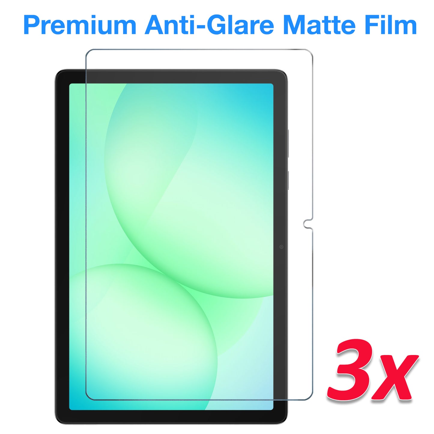 [3 Pack] MEZON Samsung Galaxy Tab A11+ (11") Anti-Glare Matte Film Screen Protector (SM-X230, X236, Matte)