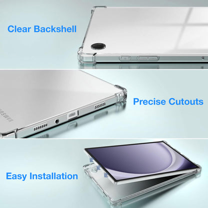 MEZON Samsung Galaxy Tab A11+ (11") Premium Thin Transparent Clear TPU Gel Case (SM-X230, X236)