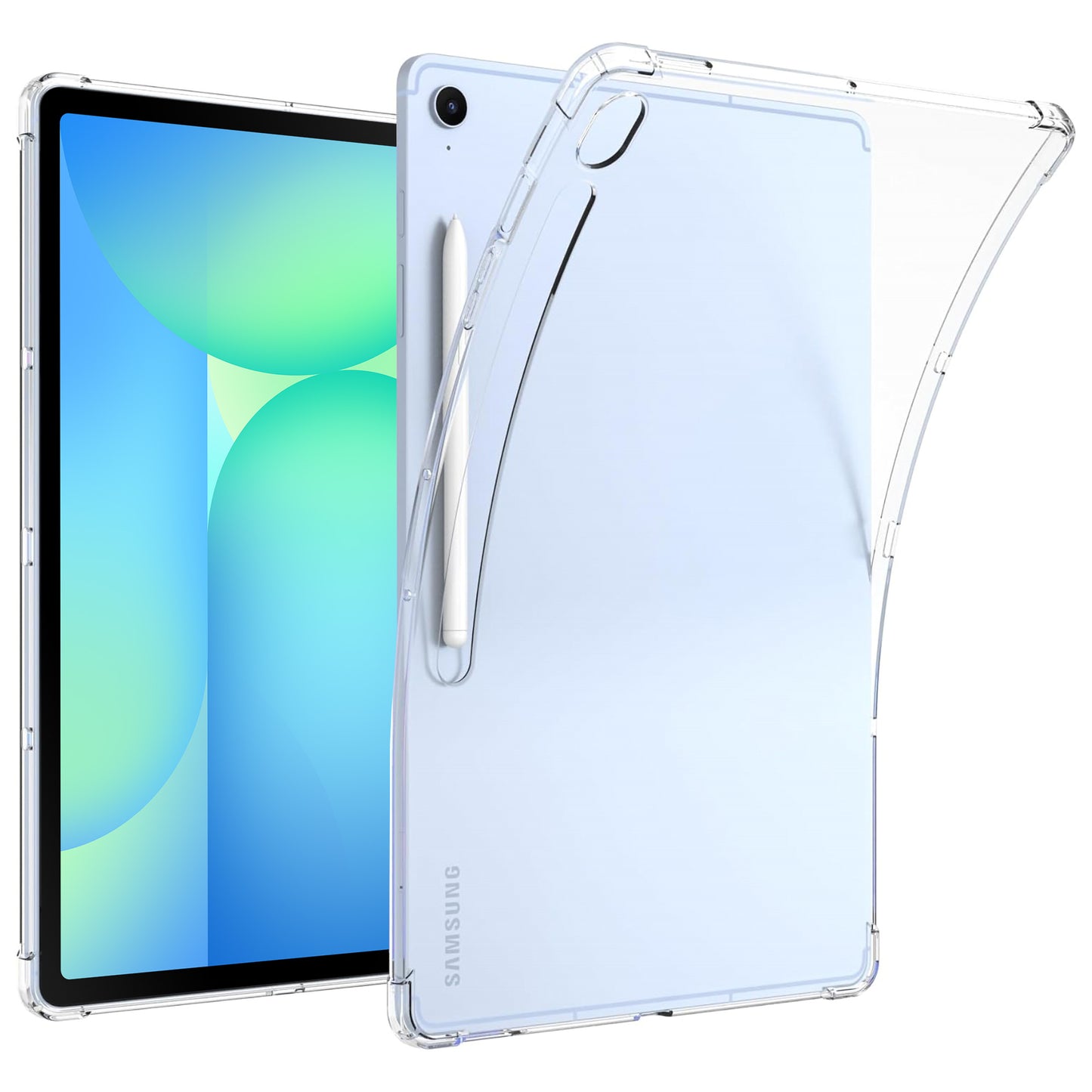MEZON Samsung Galaxy Tab S10 FE (10.9") Premium Thin Transparent Clear TPU Gel Case (SM-X520, X526)