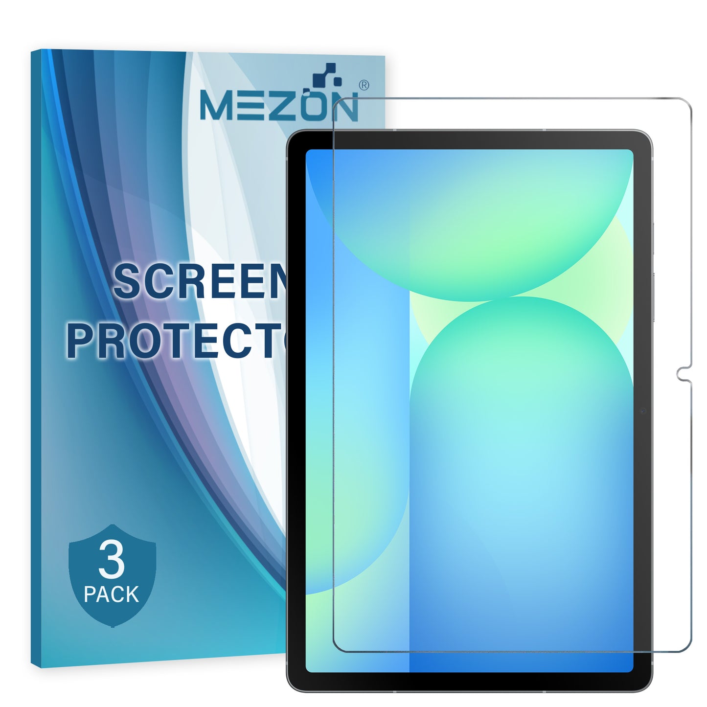[3 Pack] MEZON Samsung Galaxy Tab S10 FE (10.9") Ultra Clear Film Screen Protector (SM-X520, X526, Clear)