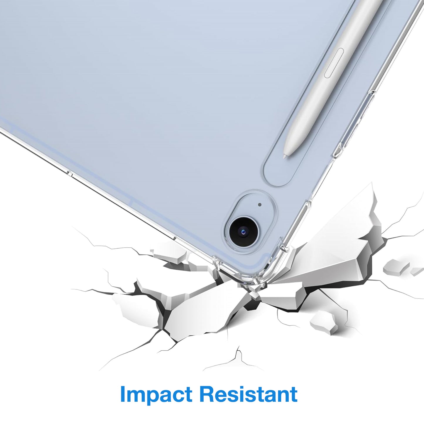 MEZON Samsung Galaxy Tab S10 FE+ (13.1") Premium Thin Transparent Clear TPU Gel Case (SM-X620, X626)
