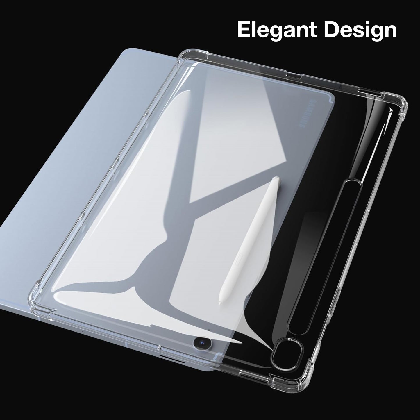 MEZON Samsung Galaxy Tab S10 FE+ (13.1") Premium Thin Transparent Clear TPU Gel Case (SM-X620, X626)