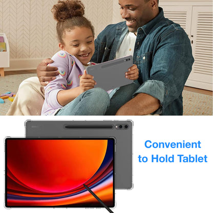 MEZON Samsung Galaxy Tab S10+ (12.4") Premium Thin Transparent Clear TPU Gel Case (SM-X820, X826)