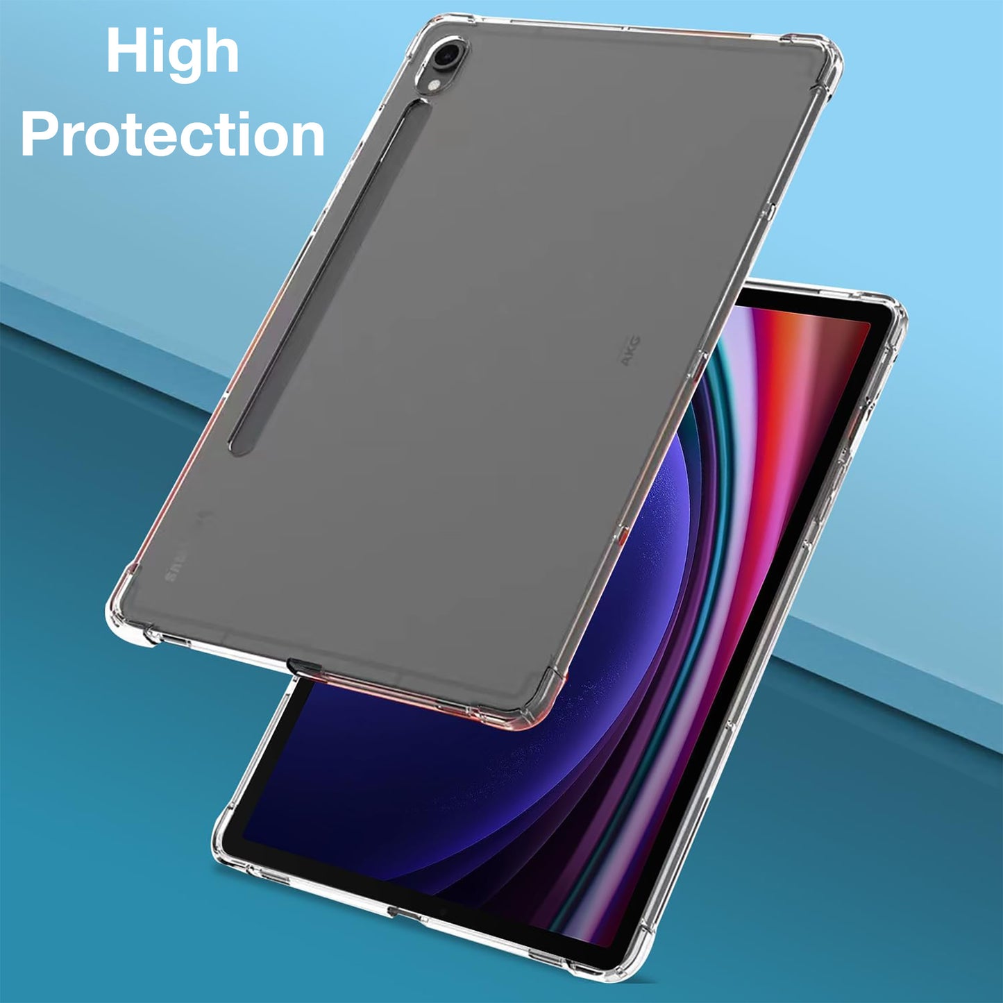 MEZON Samsung Galaxy Tab S9 (11") Premium Thin Transparent Clear TPU Gel Case (SM-X710, X716)