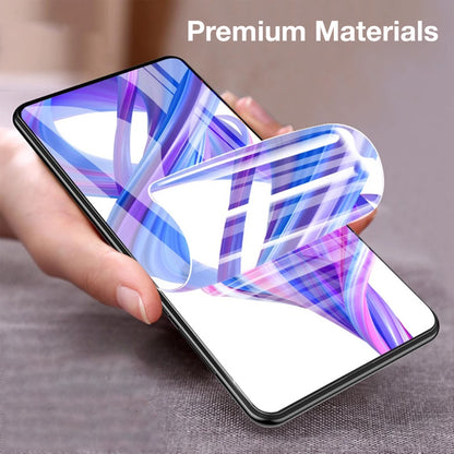 [3x in 1] MEZON Samsung Galaxy Z Flip7 FE Premium Hydrogel Clear Edge-to-Edge Full Coverage Screen Protector Fingerprint Film