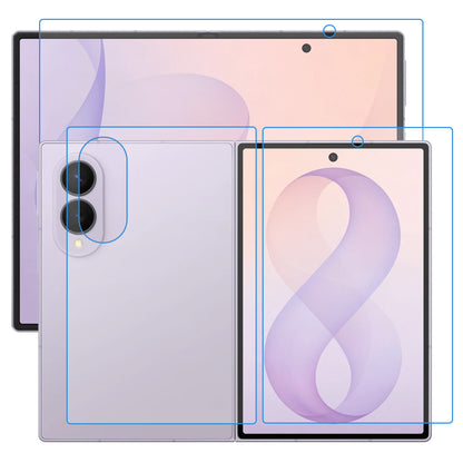 [3x in 1] MEZON Samsung Galaxy Z Fold8 Premium Hydrogel Clear Edge-to-Edge Full Coverage Screen Protector Fingerprint Film