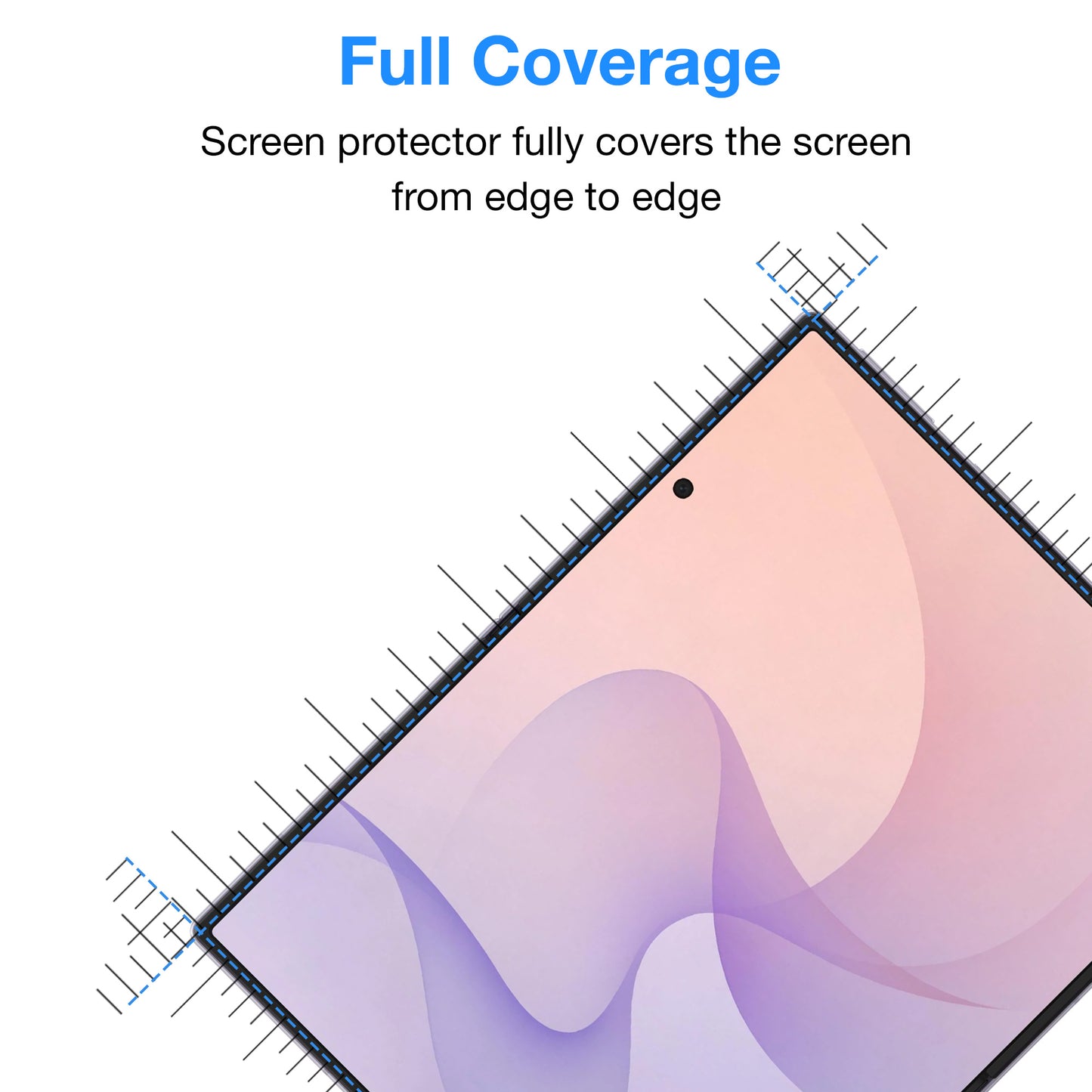 [3x in 1] MEZON Samsung Galaxy Z Fold8 Premium Hydrogel Clear Edge-to-Edge Full Coverage Screen Protector Fingerprint Film