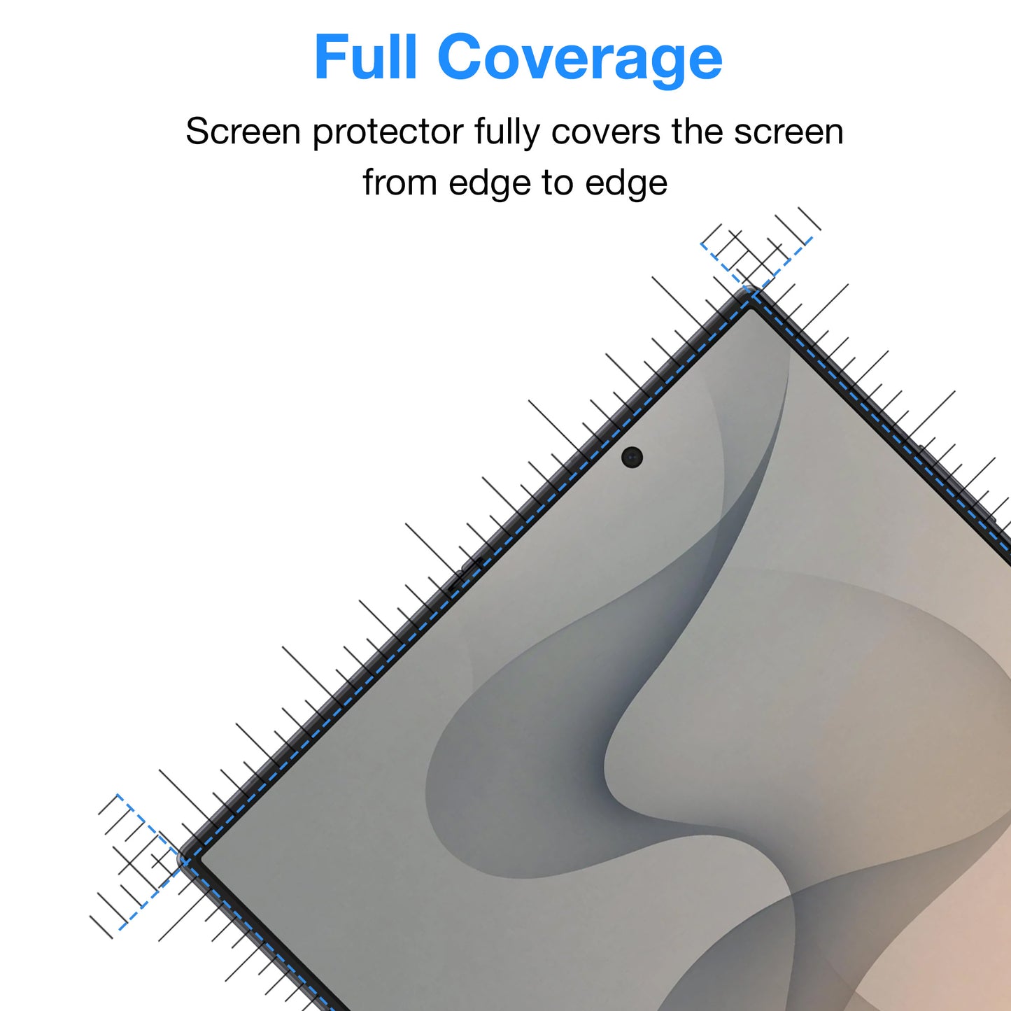 [3x in 1] MEZON Samsung Galaxy Z Fold8 Ultra Premium Hydrogel Clear Edge-to-Edge Full Coverage Screen Protector Fingerprint Film