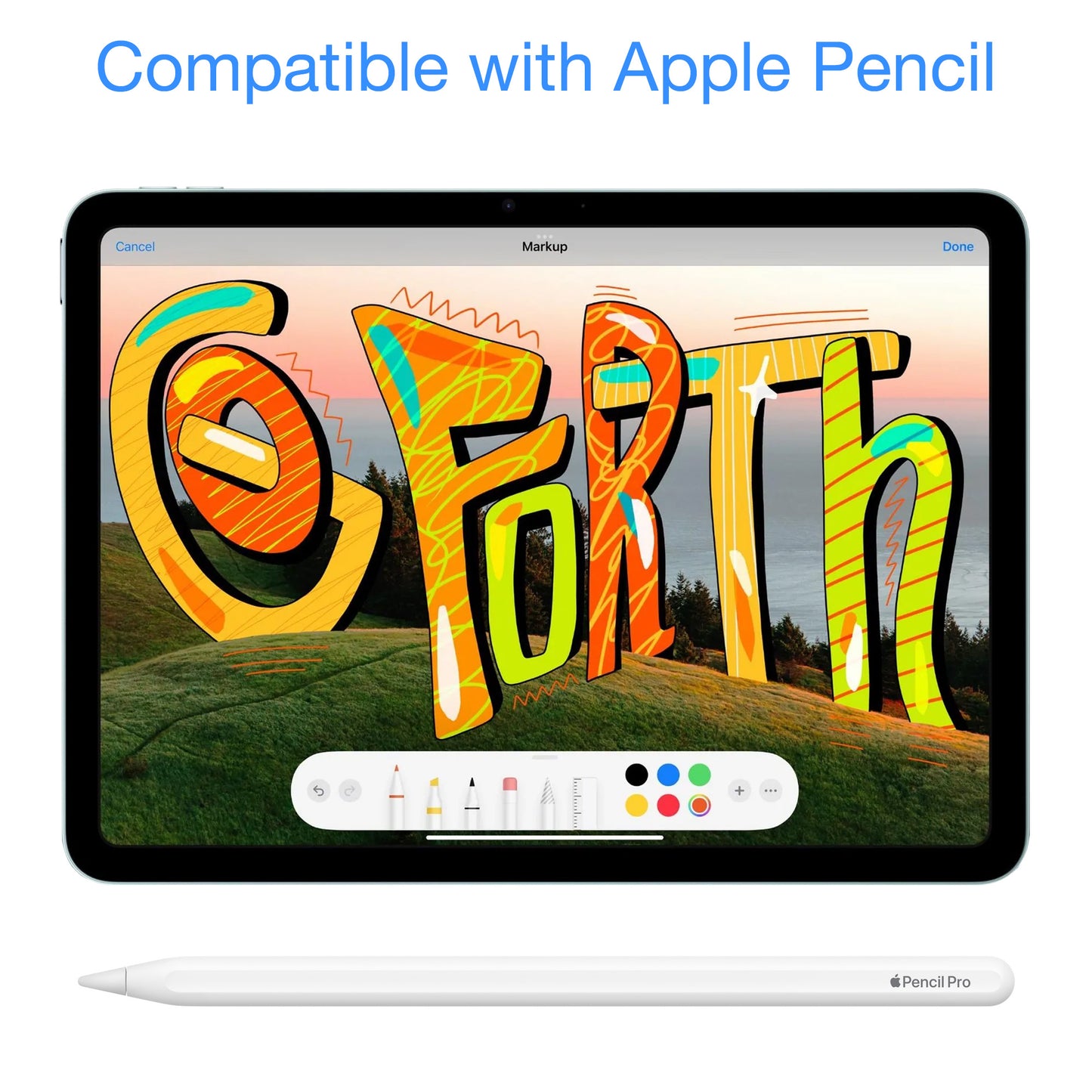 [3 Pack] MEZON Apple iPad Air 11" (2024) M2 Anti-Glare Matte Film Screen Protector Pencil Friendly (iPad Air 11" M2, Matte)