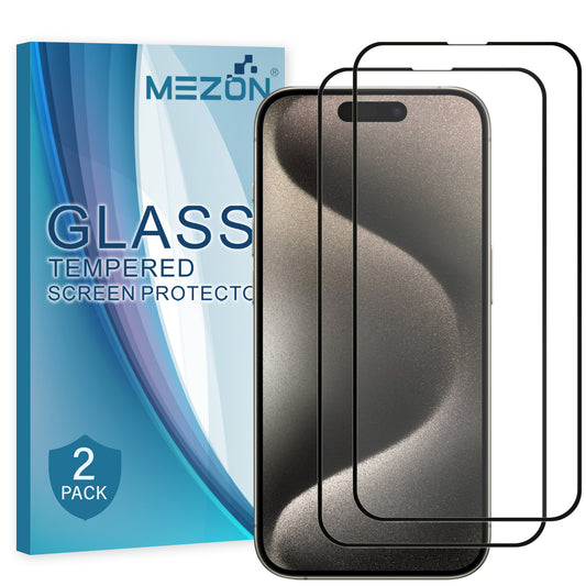 Apple iPhone 15 Pro Max full-cover tempered glass